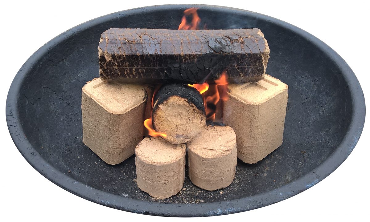 fire pit for patio briquette burning woodfuel coop