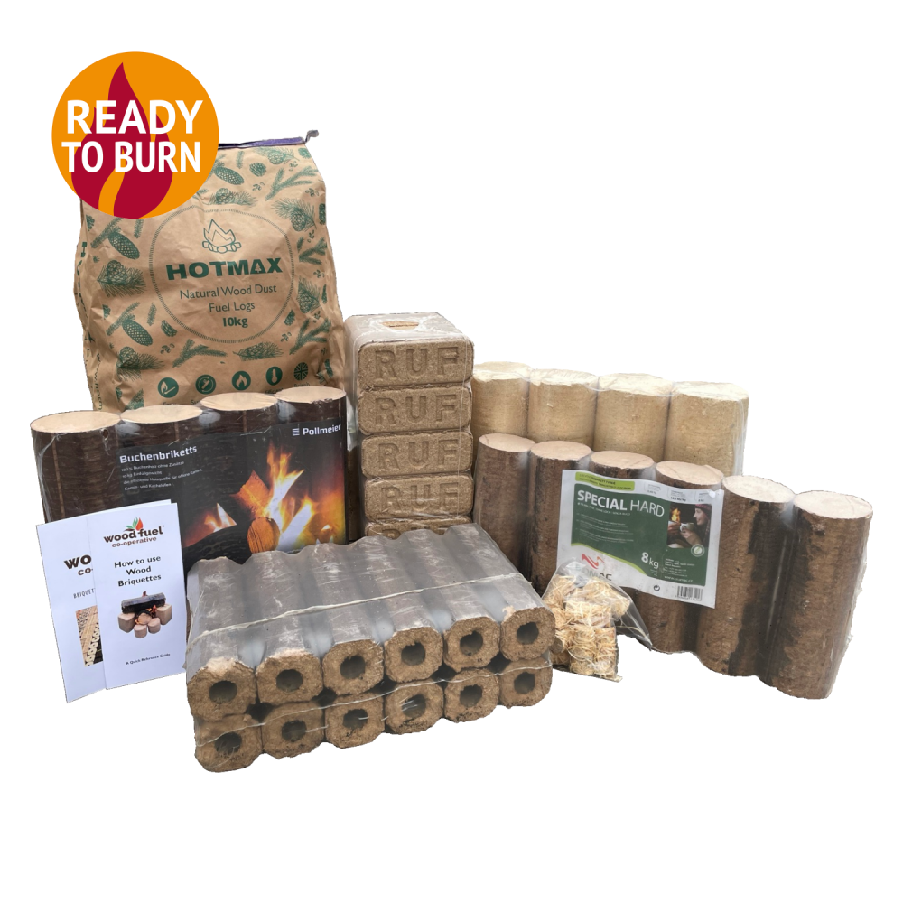 cosy nights in briquette bundle ready to burn woodsure woodfuel cooperative