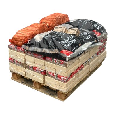 Half Pallet Mixed Heat logs Economy Half Pallet | Wood Fuel Coop