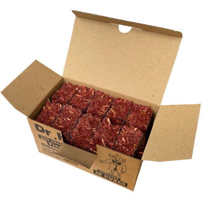 An open box of Dr Heat firelighters - Wood Fuel Co-operative