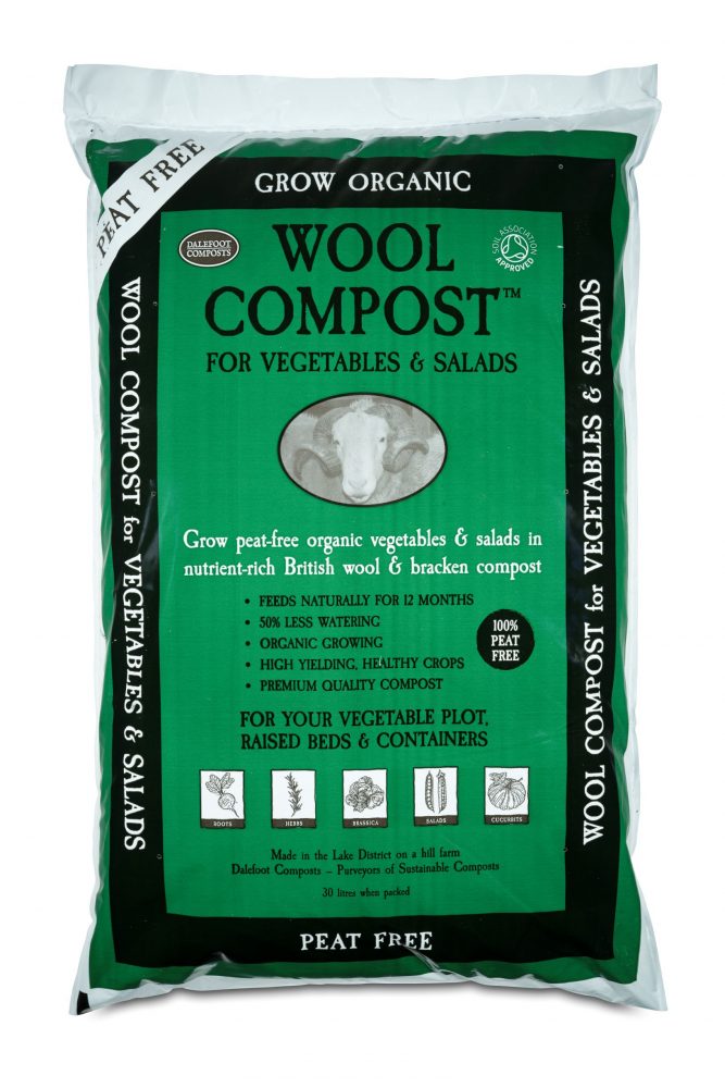 dalefoot wool compost for veg and salad woodfuel coop