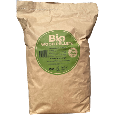 Pizza Oven Wood Pellets in paper bag 10kg woodfuel cooperative