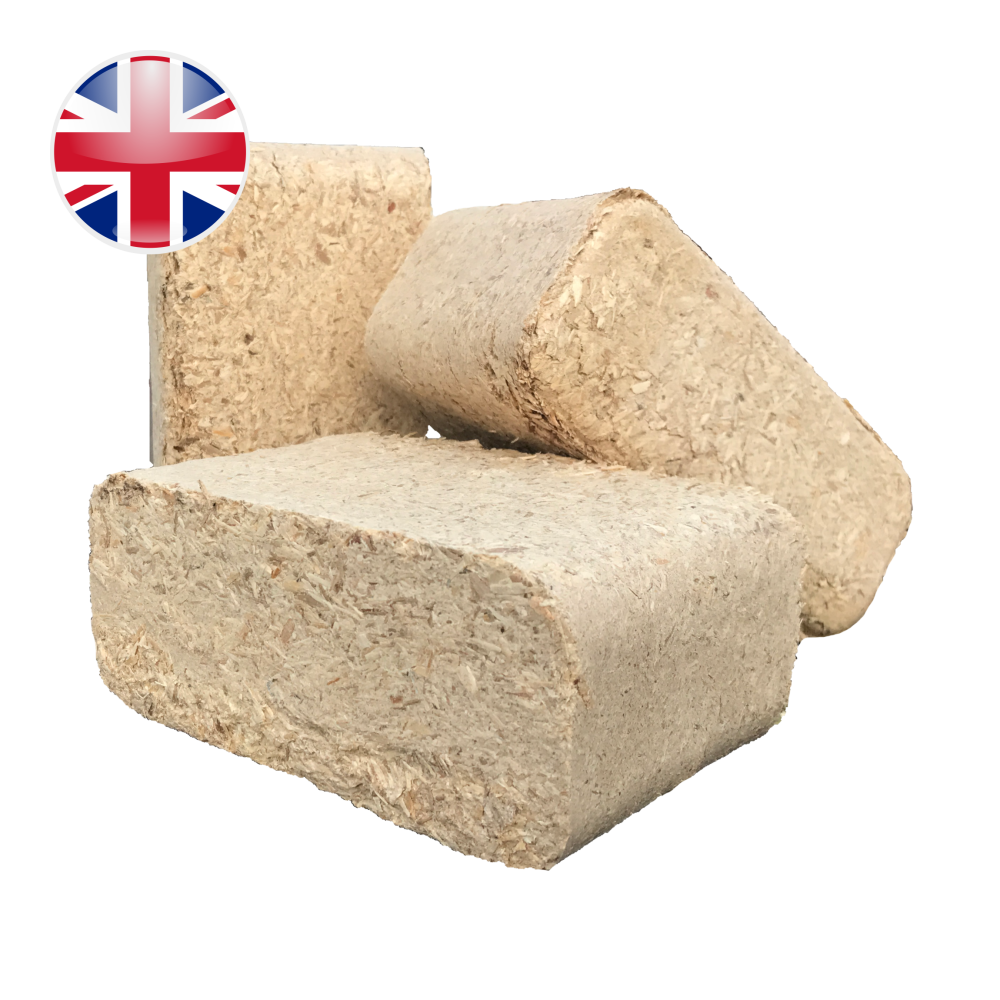Dragons Teeth briquettes with Best of British and Ready to Burn logos - Wood Fuel Coop