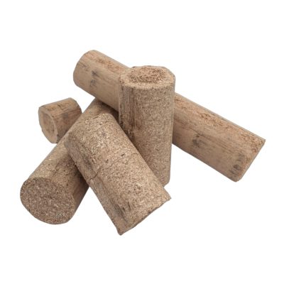 Pile of Everyday Value briquettes- Wood Fuel Coop