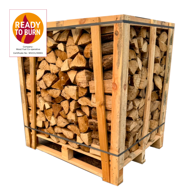 Crate of Hornbeam Logs - Wood Fuel Cooperative