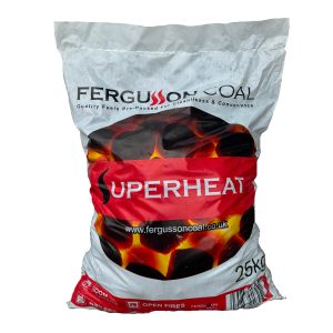 A 25kg bag of Superheat Smokeless fuel - Wood Fuel Co-operative