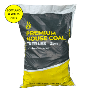 A 25kg bag of Premium House Coal Trebles - Wood Fuel Co-operative